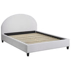 angelo:HOME Ava Mid-Century Upholstered Queen Platfom Bed