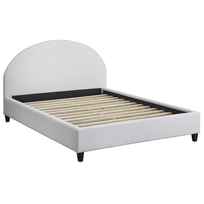 angelo:HOME Ava Mid-Century Upholstered Queen Platfom Bed
