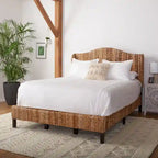 SAFAVIEH Regine Coastal Rattan Bed