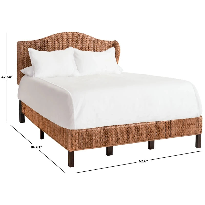SAFAVIEH Regine Coastal Rattan Bed