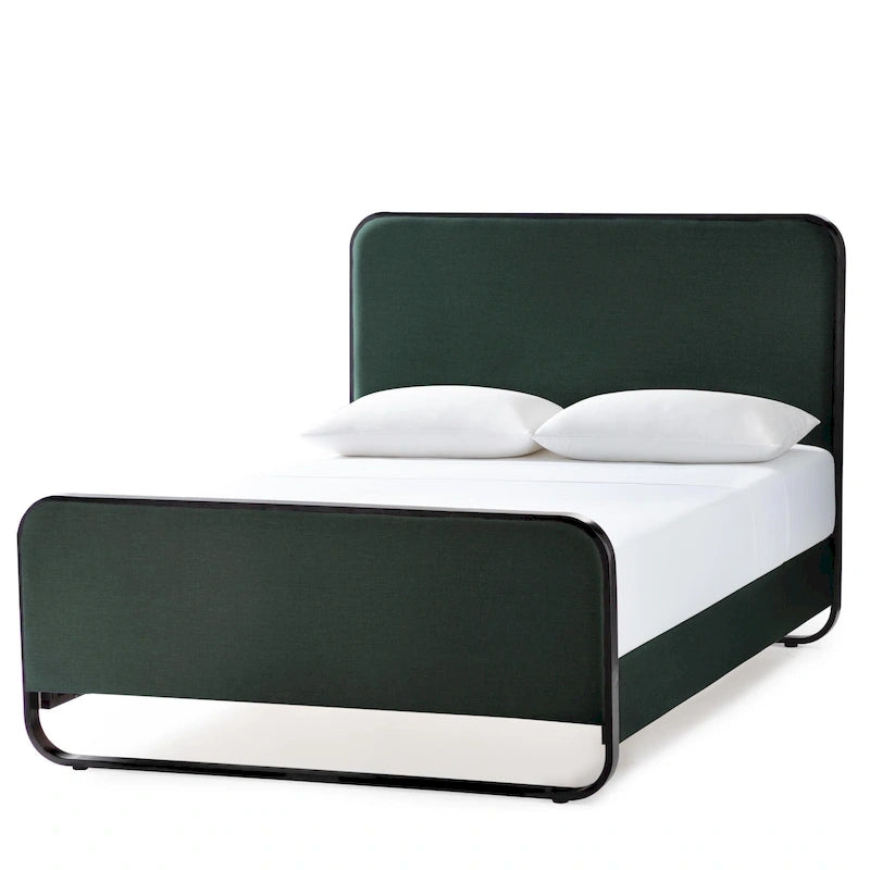 New Heights Godfrey Metal and Upholstered Bed