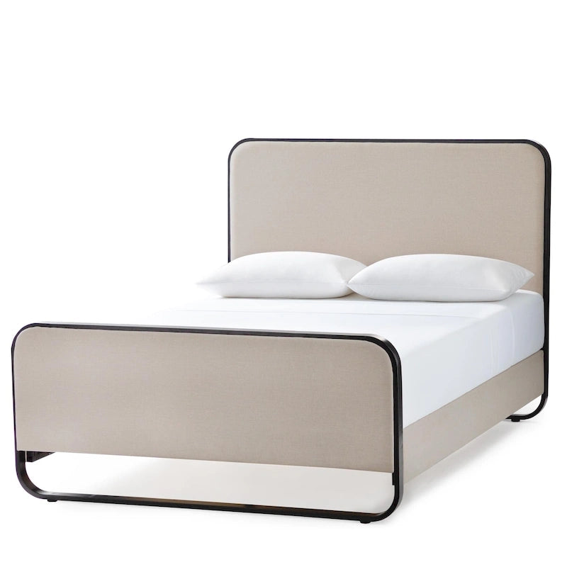 New Heights Godfrey Metal and Upholstered Bed