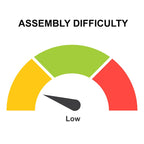 45 Inch Acacia Farmhouse Coffee Table, Live Edges, Metal Sled Base, Brown and Black