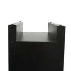 Mirrored Glass Bedside Table with Three Drawers