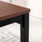 3 Piece Kitchen Table Set with Two Benches Dining Room Table Set 4