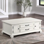 Steve Silver Castana Modern Farmhouse Soft White Lift-top Coffee Table