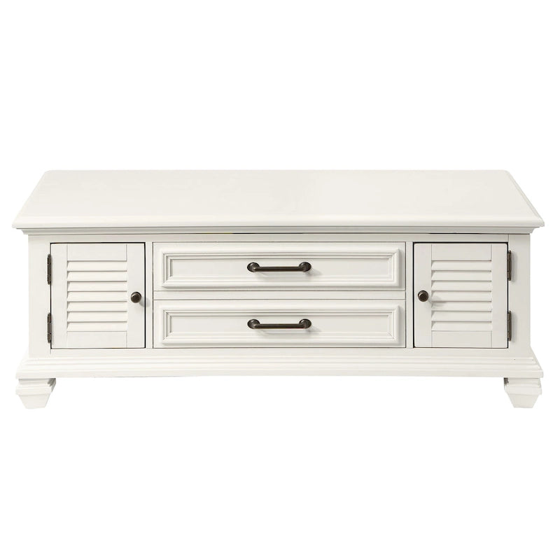 Steve Silver Castana Modern Farmhouse Soft White Lift-top Coffee Table