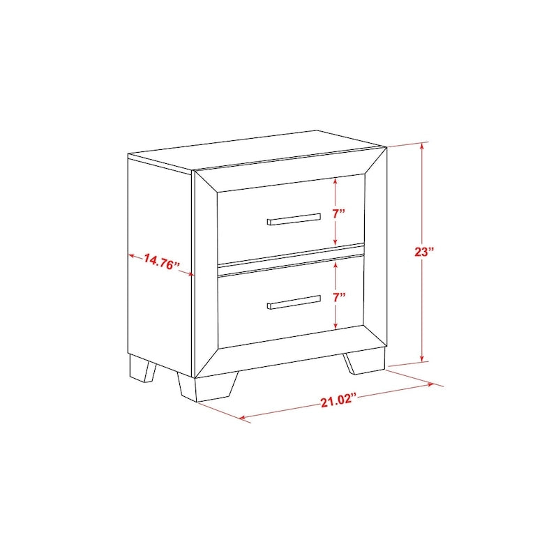 East West Furniture Pandora Wooden queen bedroom set with a queen bed frames White Finish(Pieces Option)