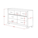 East West Furniture Pandora Wooden queen bedroom set with a queen bed frames White Finish(Pieces Option)