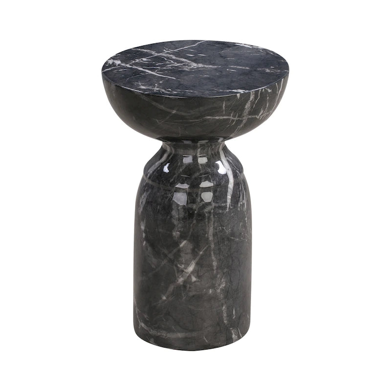 Rue Black Marble Side Table