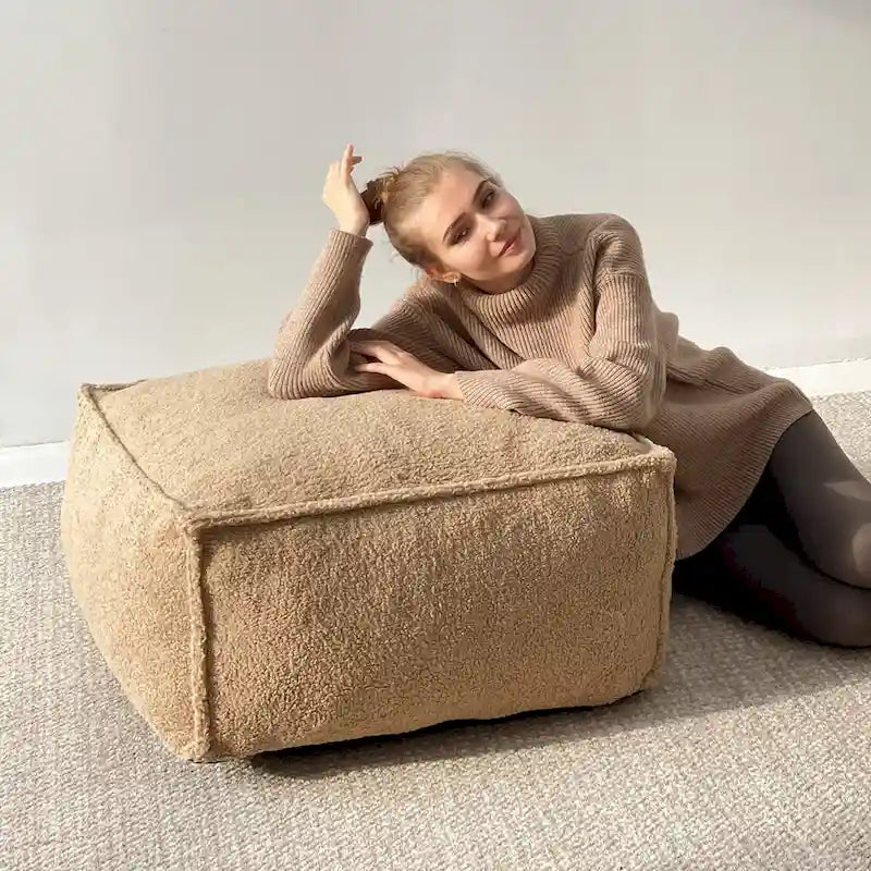 28x 28 Bean Bag Chair Couch Ottoman Pouf for Living Room