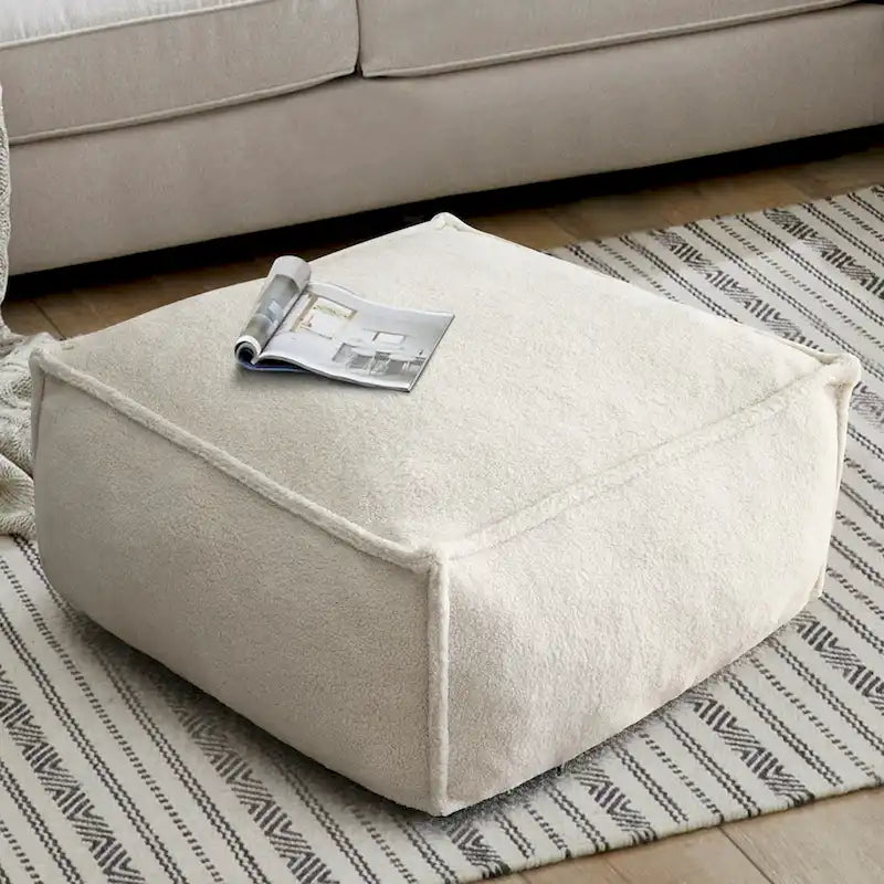 28x 28 Bean Bag Chair Couch Ottoman Pouf for Living Room