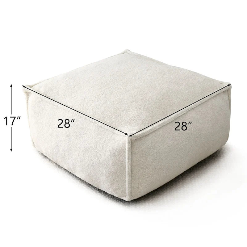 28x 28 Bean Bag Chair Couch Ottoman Pouf for Living Room