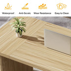 Modern 63 Executive Computer Desk for Home Office, Simple Rectangular Writing Table for Study Room Bedroom