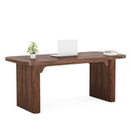 Modern 63 Executive Computer Desk for Home Office, Simple Rectangular Writing Table for Study Room Bedroom