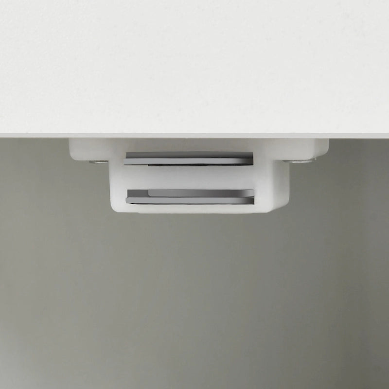 Moasis Farmhouse End Table with Charging Station, Sofa Side Side Table with USB and Storage