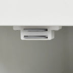 Moasis Farmhouse End Table with Charging Station, Sofa Side Side Table with USB and Storage