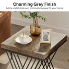 Square End Table,Mid-century Modern Bed Side Tables, Accent Table Living Room