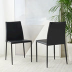 SAFAVIEH Roxana Dining Chair (Set of 2) - 21.7 W x 17.3 L x 32.7 H - 22Wx17Dx33H