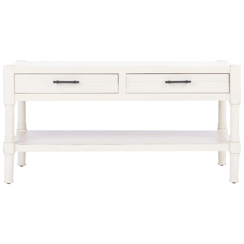 SAFAVIEH Alene 2-Drawer Bottom Shelf Coffee Table - 37.8 W x 19 L x 19 H - 38Wx19Dx19H