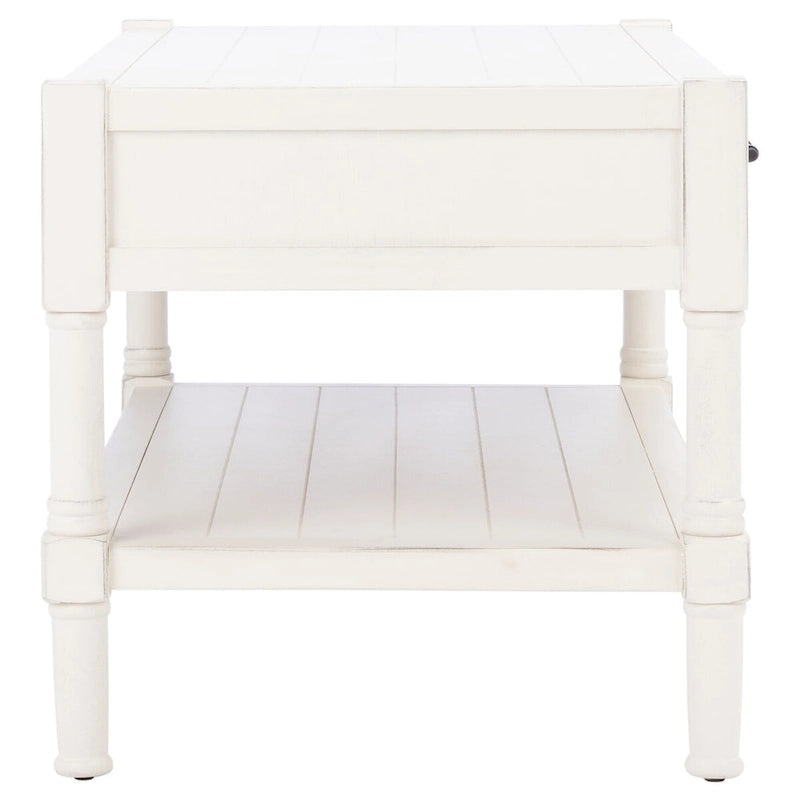 SAFAVIEH Alene 2-Drawer Bottom Shelf Coffee Table - 37.8 W x 19 L x 19 H - 38Wx19Dx19H