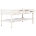 SAFAVIEH Alene 2-Drawer Bottom Shelf Coffee Table - 37.8 W x 19 L x 19 H - 38Wx19Dx19H