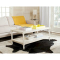SAFAVIEH Eudora White Coffee Table - 47.2 x 23.6 x 18.9 - 47Wx24Dx19H
