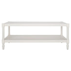 SAFAVIEH Eudora White Coffee Table - 47.2 x 23.6 x 18.9 - 47Wx24Dx19H