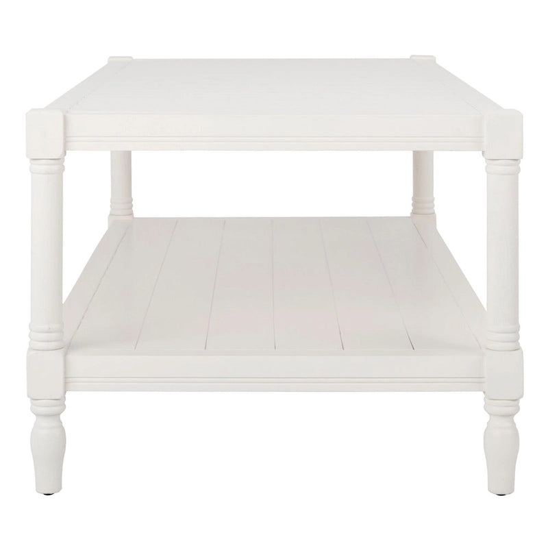 SAFAVIEH Eudora White Coffee Table - 47.2 x 23.6 x 18.9 - 47Wx24Dx19H