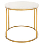 SAFAVIEH Florine Marble Coffee Table (Fully Assembled) - 39 In. W x 21 In. D x 18.3 In. H - 39Wx21Dx18H