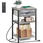 3 Tier Nightstand with Charge Station