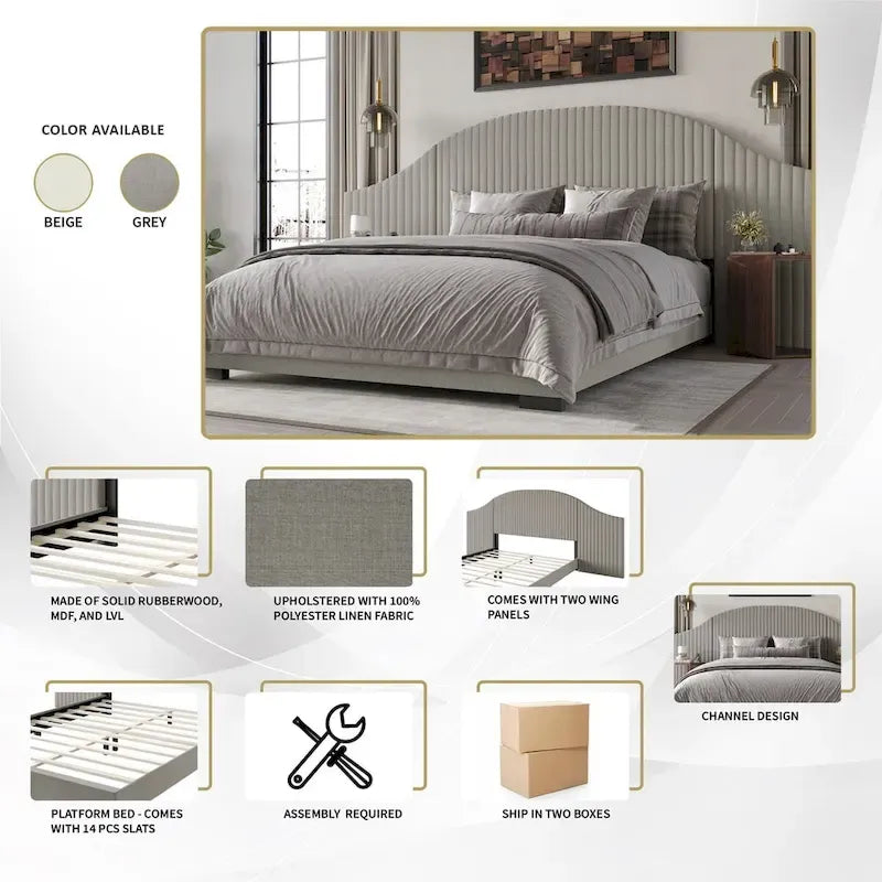 CraftPorch Contemporary Wall Panel Bed