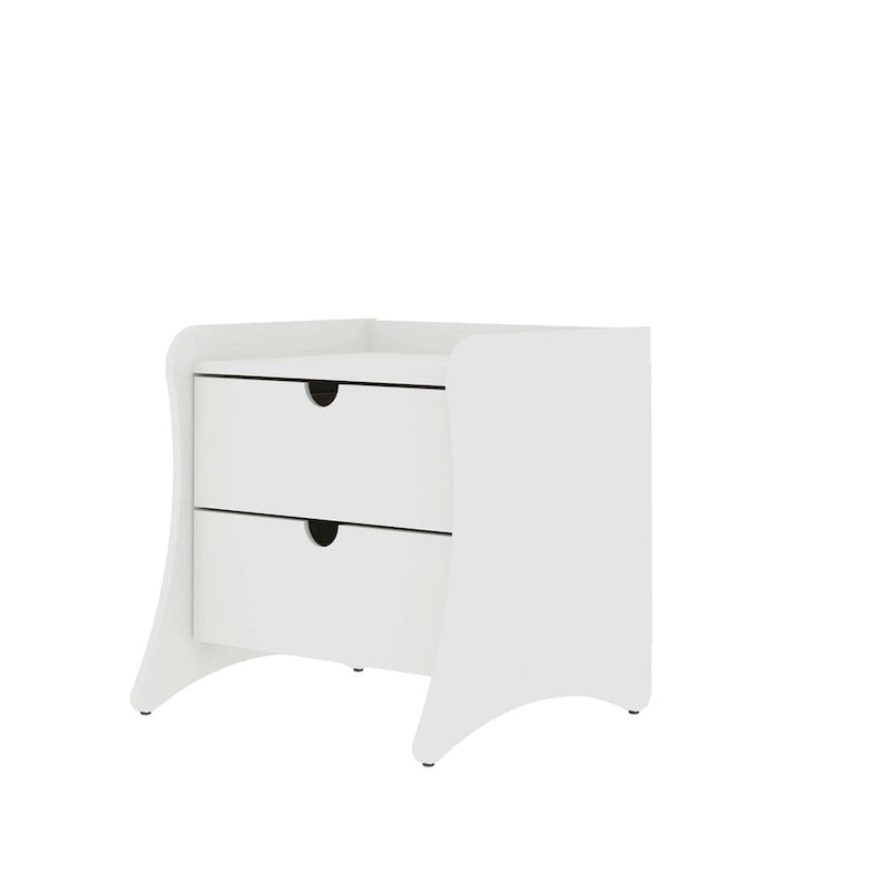 Manhattan Comfort Coney 2-Piece Mid-Century Modern Dresser and Nightstand Set
