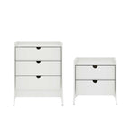 Manhattan Comfort Coney 2-Piece Mid-Century Modern Dresser and Nightstand Set