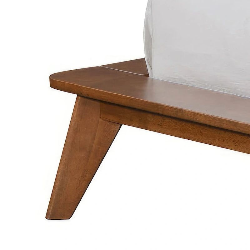 Furniture of America Beau Midcentury Low Profile Wood Platform Bed