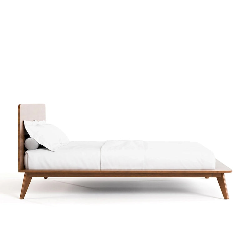 Furniture of America Beau Midcentury Low Profile Wood Platform Bed
