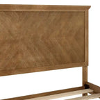 Solid Wood Platform Bed Frame with Headboard and Footboard