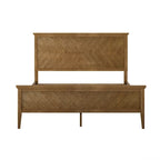 Solid Wood Platform Bed Frame with Headboard and Footboard