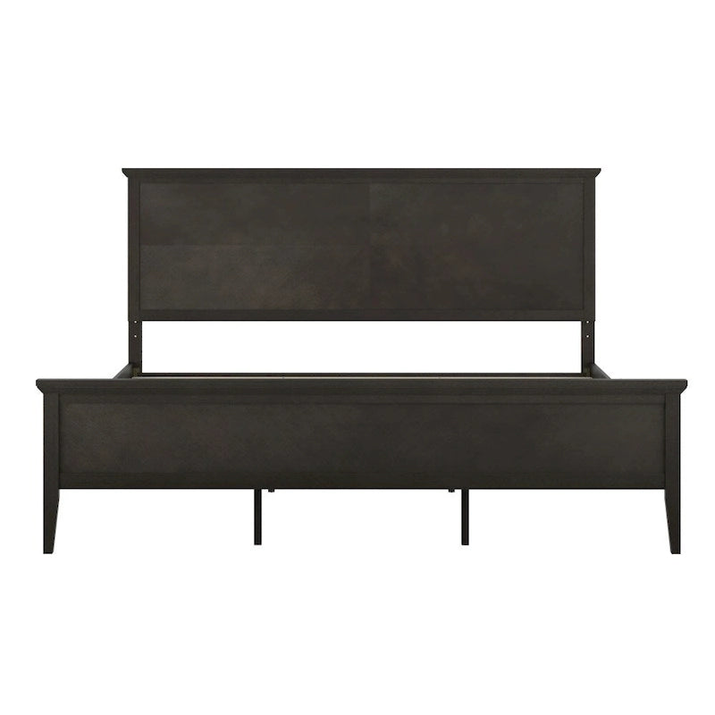 Solid Wood Platform Bed Frame with Headboard and Footboard