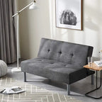 College Mini-Futon - Steel Gray by DormCo