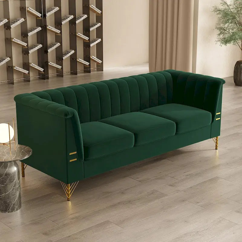 82.67 W Velvet Sofa