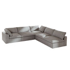 Commix Down Filled Corner Sectional Sofa 5-seats Couch with Ottoman