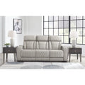 Signature Design by Ashley Boyington Gray Power Reclining Sofa - 86 W x 38.5 D x 44.5 H
