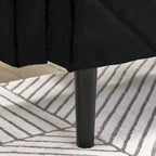 87 Velvet Convertible Folding Sofa Bed with Adjustable Armrests