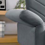 87 Velvet Convertible Folding Sofa Bed with Adjustable Armrests