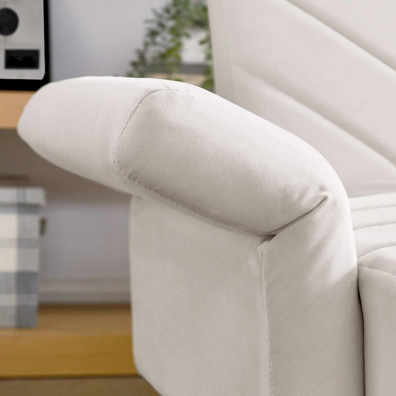 87 Velvet Convertible Folding Sofa Bed with Adjustable Armrests