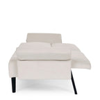 87 Velvet Convertible Folding Sofa Bed with Adjustable Armrests
