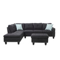 Alger 98-inch Wide Left Hand Facing Sofa with Chaise and Ottoman - 98W x 71D x 33H