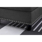 Alger 98-inch Wide Left Hand Facing Sofa with Chaise and Ottoman - 98W x 71D x 33H