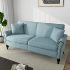 73 Sofa with Nailhead Trim Rolled Arms